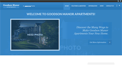 Desktop Screenshot of goodsonmanorapartments.com