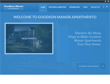 Tablet Screenshot of goodsonmanorapartments.com